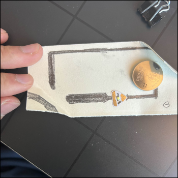 My attempt at a pencil-graphite circuit