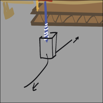 Concept sketch for an up-down button-like input while using the same interactive movable control pad