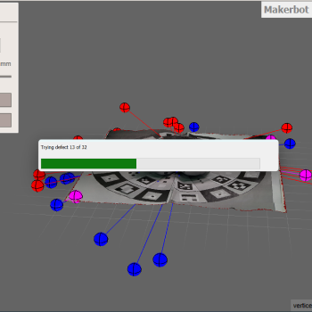 Meshmixer kept on freezing when I tried to fix my headphones scan, with this being all I would see.